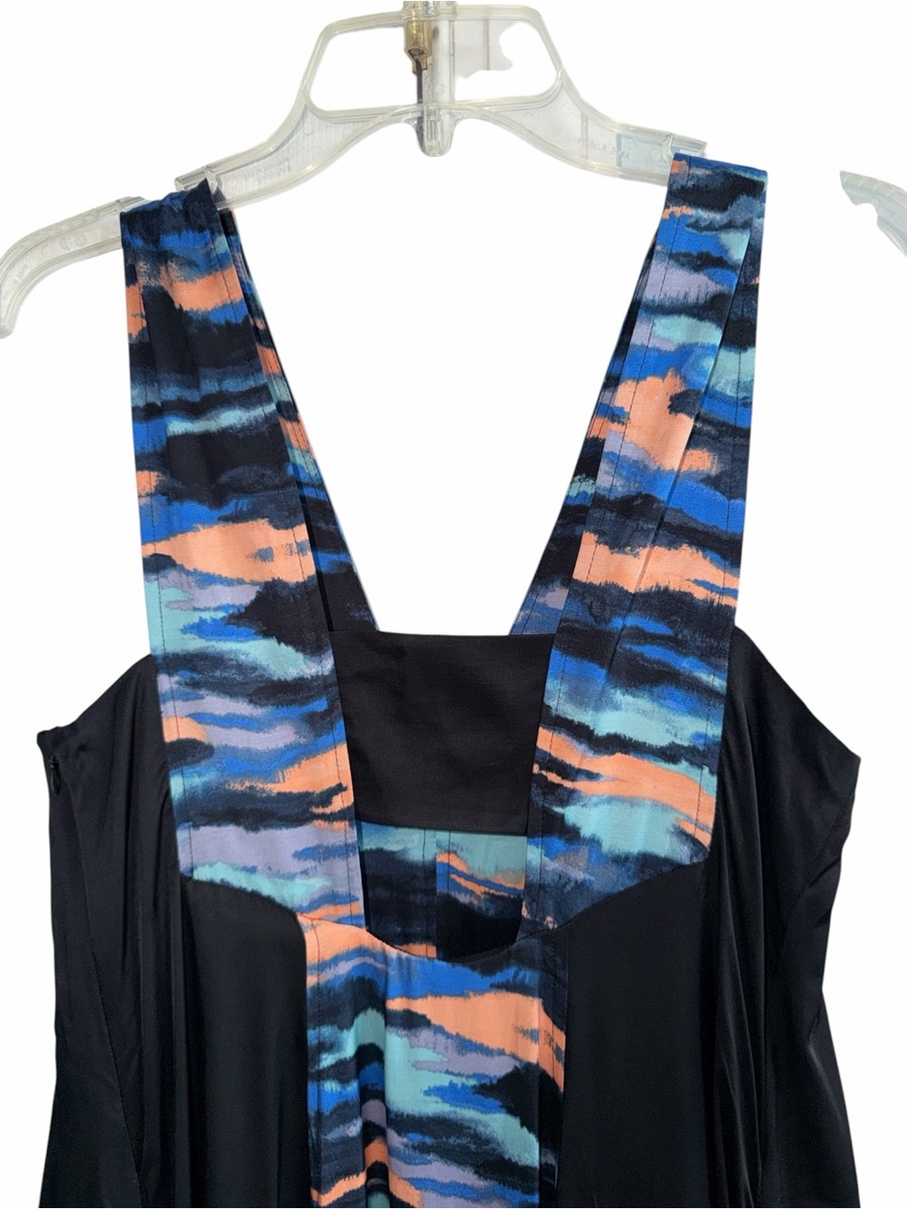 Maeve Black V-neck Maxi Dress Watercolor size 6 NWT - Picture 7 of 14